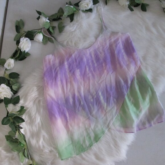Soprano | Tie Dye Purple and Green Layered Top - Picture 3 of 10